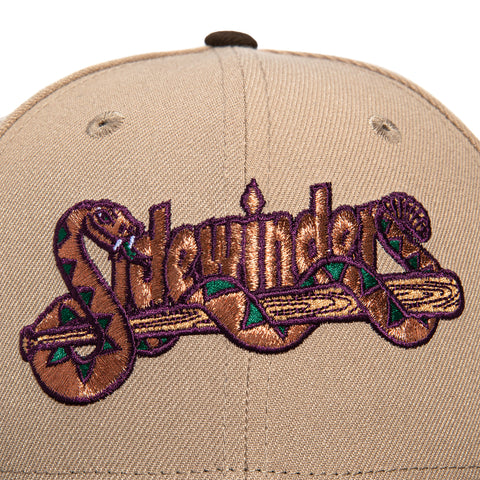 New Era 59Fifty Arizona Diamondbacks Sidewinders 20th Anniversary Patch Hat - Tan, Brown