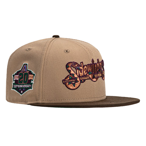 New Era 59Fifty Arizona Diamondbacks Sidewinders 20th Anniversary Patch Hat - Tan, Brown