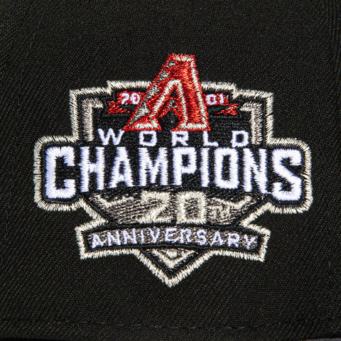 New Era 59Fifty Arizona Diamondbacks 20th Anniversary Champions Patch A Hat - Black, Graphite, Red