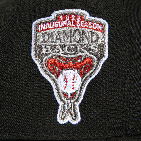 New Era 59Fifty Arizona Diamondbacks Inaugural Patch A Hat - Black, Graphite, Red