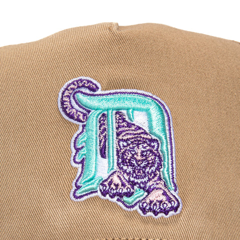 47 Brand Sandstorm Detroit Tigers 2000 Stadium Patch Hitch Snapback Hat - Khaki