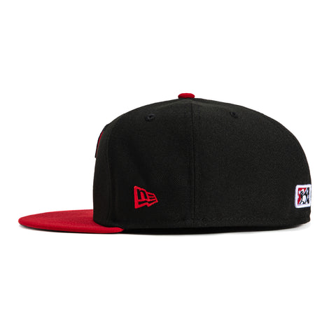 New Era 59Fifty Akron Rubber Ducks Fried Chicken Hat - Black, Red