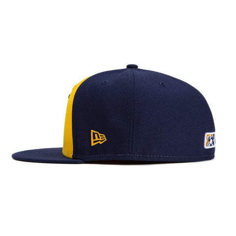 New Era 59Fifty Nashville Brewskis Rail Hat - Gold, Light Navy