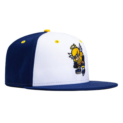 New Era 59Fifty St Paul Saints Fighting Saints Rail Hat - White, Royal