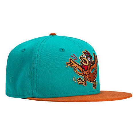 New Era 59Fifty Winston Salem Dash Hype Hens Hat - Teal, Khaki