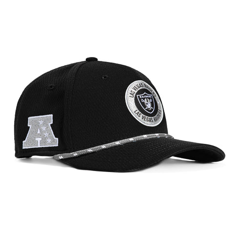 New Era 9Seventy 2024 Sideline Las Vegas Raiders American League Patch Stretch-Snap Hat - Black