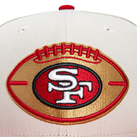 New Era 59Fifty Historic San Francisco 49ers Hat - Stone, Red