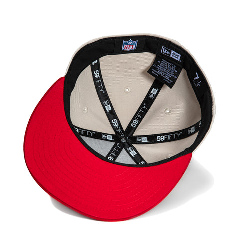 New Era 59Fifty Historic San Francisco 49ers Hat - Stone, Red