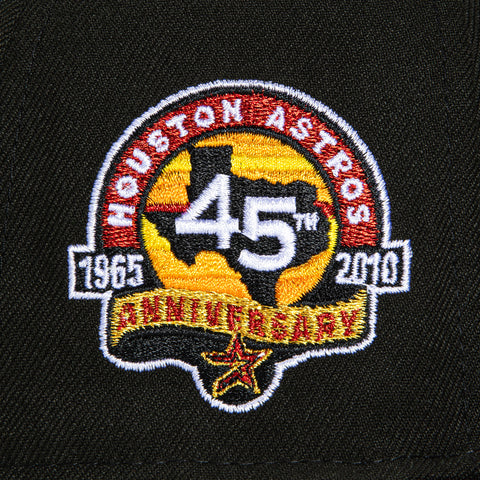 New Era 59Fifty Houston Astros Colt 45S 45th Anniversary Patch Hat - Black, Cardinal