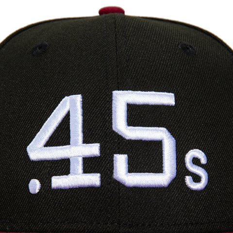 New Era 59Fifty Houston Astros Colt 45S 45th Anniversary Patch Hat - Black, Cardinal