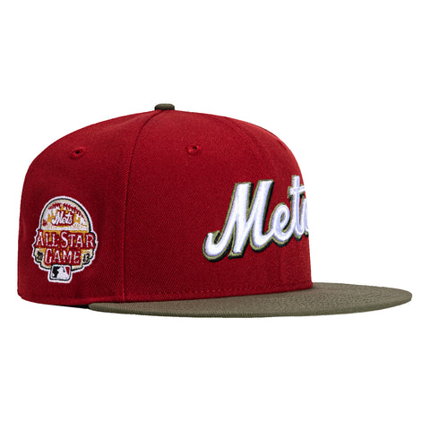 New Era 59Fifty New York Mets 2013 All Star Game Patch Word Hat - Brick, Olive