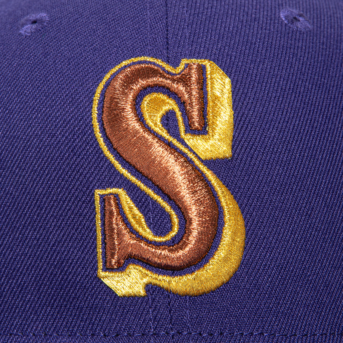 New Era 59Fifty Seattle Mariners Hat - Purple, Metallic Copper, Metall ...