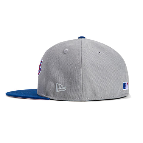 New Era 59Fifty Montreal Expos Olympic Stadium Patch Script Hat - Grey, Royal