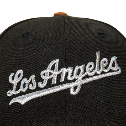 New Era 59Fifty Phx Lights Los Angeles Dodgers 50th Anniversary Stadium Patch Hat - Black, Khaki