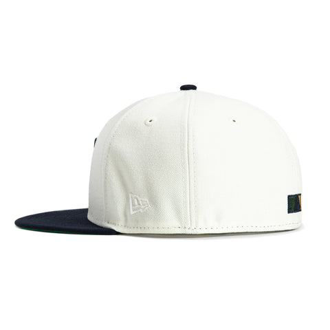 New Era 59Fifty Arizona Diamondbacks Inaugural Patch Upside Down A Hat - White, Navy, Metallic Gold