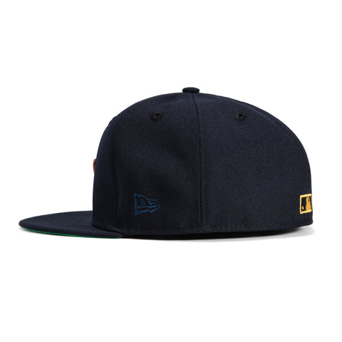 New Era 59Fifty Houston Astros 50th Anniversary Patch Neon Hat - Navy, Metallic Gold, Metallic Copper