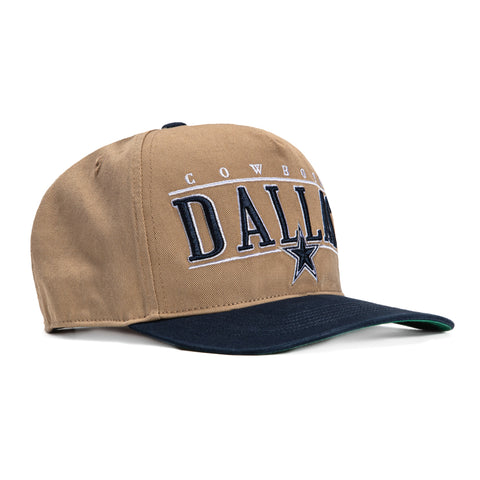 47 Brand Dallas Cowboys Hitch Snapback City Line Hat - Khaki, Navy