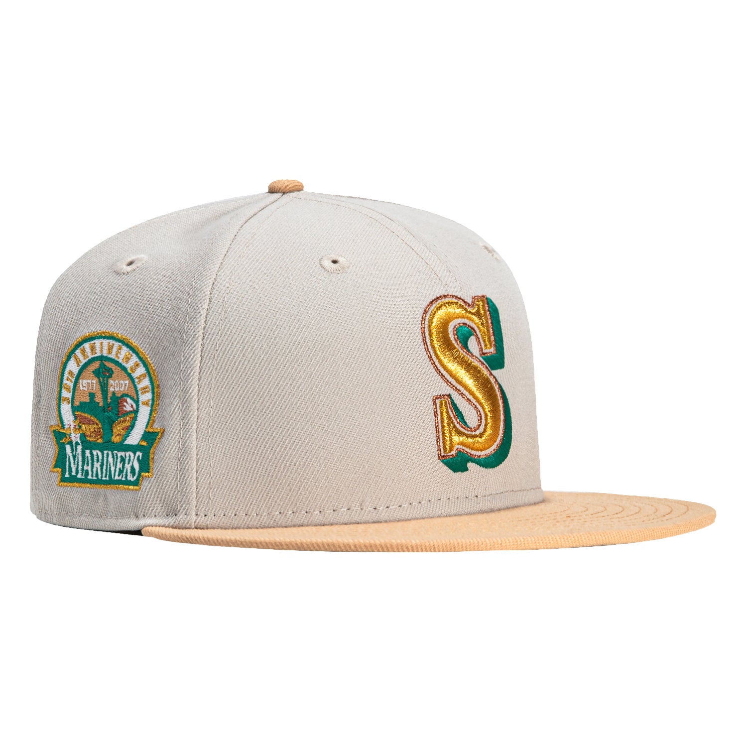 New Era 59Fifty Seattle Mariners buying 30th Anniversary Patch Fitted Hat - 7 1/4