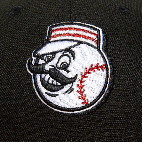 New Era 59Fifty Cincinnati Reds 1953 All Star Game Patch Logo Hat - Black, Red