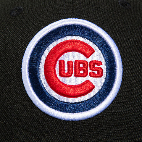 New Era 59Fifty Chicago Cubs Wrigley Field Patch Logo Hat - Black