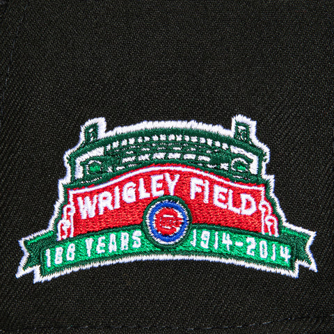 New Era 59Fifty Chicago Cubs Wrigley Field Patch Logo Hat - Black