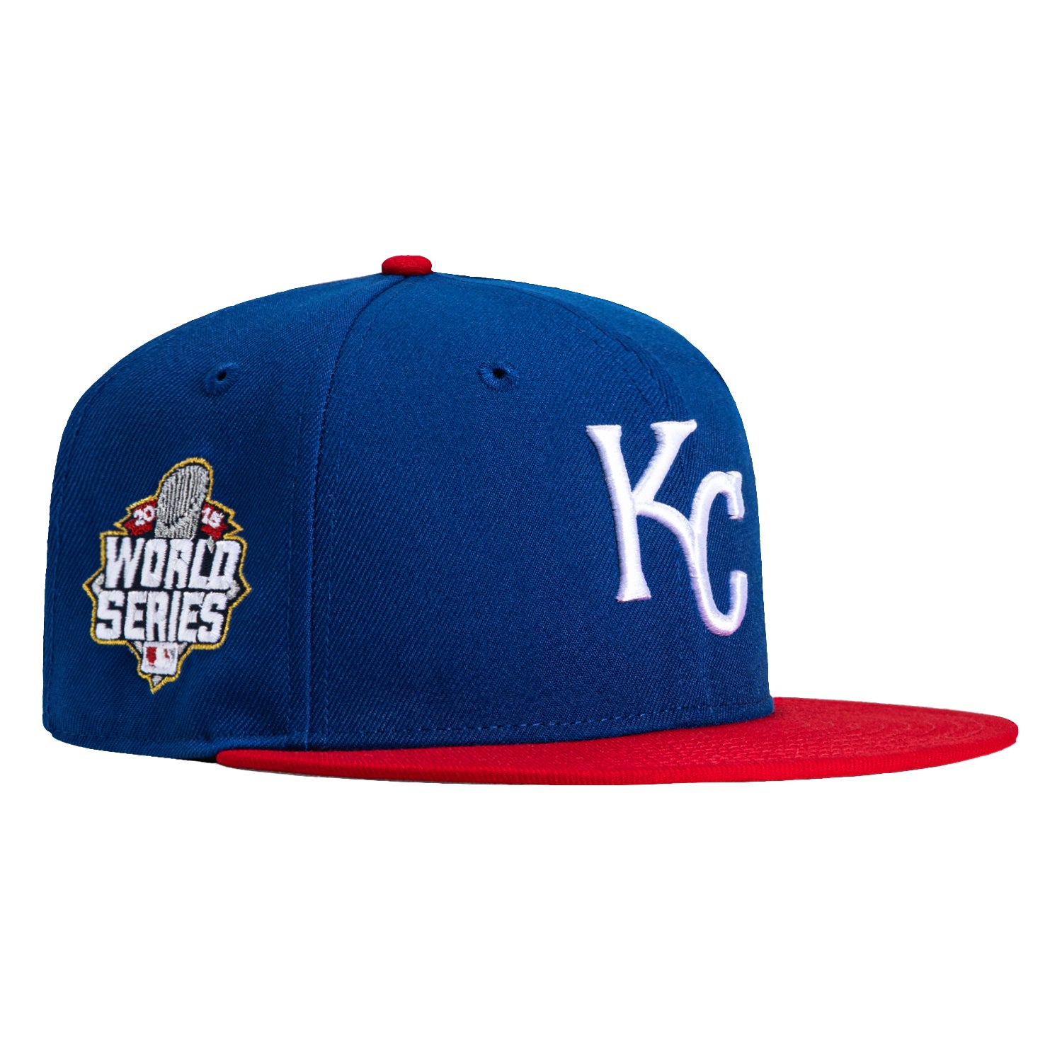 NEW ERA KANSAS CITY ROYALS 2024 2015 WORLD SERIES CHAMPIONS AIR FORCE BLUE UV 59FIFTY