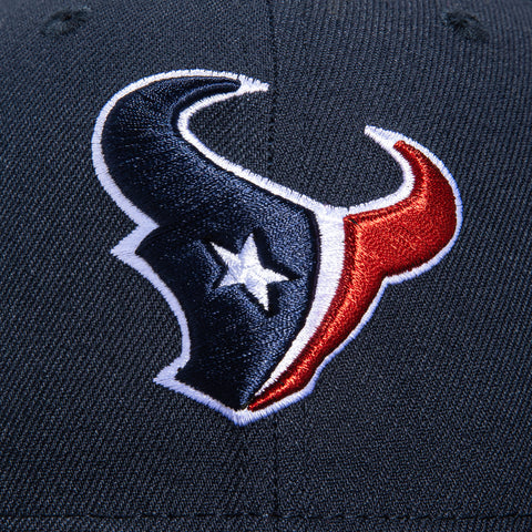 New Era 59Fifty Houston Texans 20th Anniversary Patch Red Contrast Stitch Hat - Navy