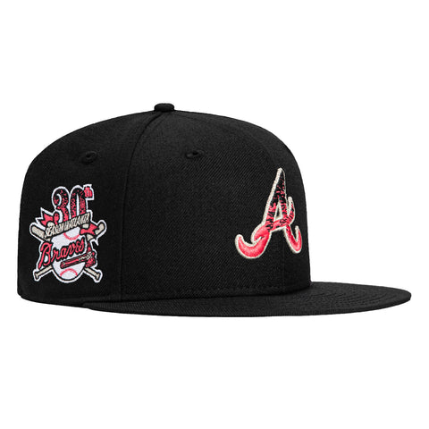 New Era 59Fifty Magma Atlanta Braves 30th Anniversary Patch Hat - Black, Infrared