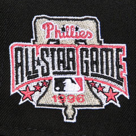 New Era 59Fifty Magma Philadelphia Phillies 1996 All Star Game Patch Hat - Black, Infrared