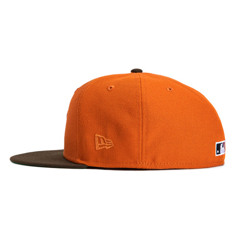 New Era 59Fifty Barbershop Houston Astros 35th Anniversary Patch Hat - Burnt Orange, Brown