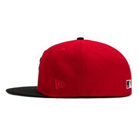 New Era 59Fifty Champagne New York Giants 1942 All Star Game Patch Hat - Red, Black