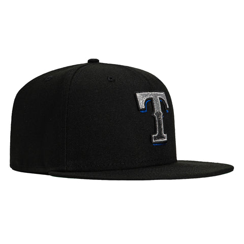 New Era 59Fifty Metallurgy Texas Rangers Hat - Black