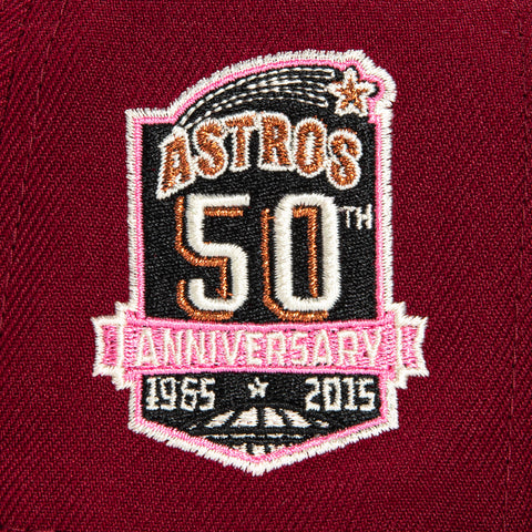 New Era 59Fifty Hanami Houston Astros 50th Anniversary Patch Hat - Cardinal