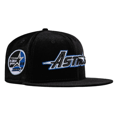 New Era 59Fifty Eclipse Houston Astros 35th Anniversary Patch Word Hat - Black