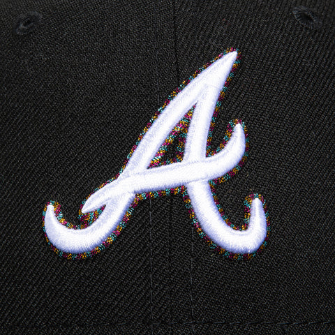 New Era 59Fifty Fireworks Pack Atlanta Braves 1996 World Series Patch Hat - Black