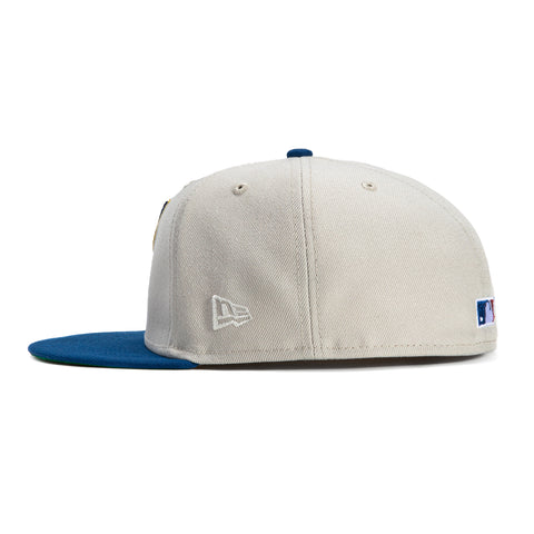 New Era 59Fifty Coco Mango Cherry Toronto Blue Jays 10th Anniversary Patch Hat - Stone, Royal