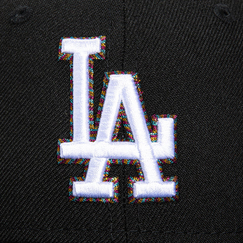 New Era 59Fifty Fireworks Pack Los Angeles Dodgers 50th Anniversary Stadium Patch Hat - Black