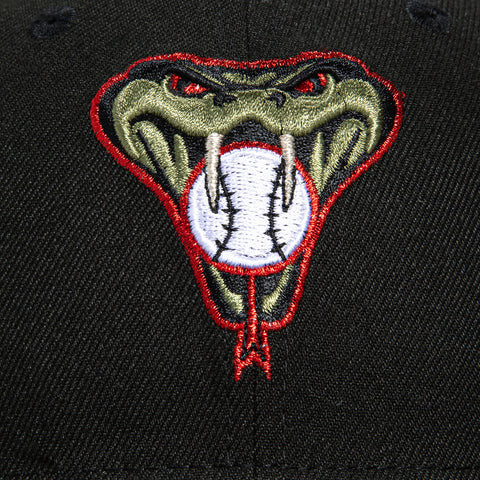 New Era 59Fifty Arizona Diamondbacks Inaugural Patch Snakehead Hat - Black, Olive