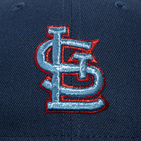 New Era 59Fifty St Louis Cardinals Final Season Patch Hat - Navy, Light Blue, Red