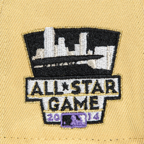 New Era 59Fifty Only Hope Minnesota Twins 2014 All Star Game Patch Word Hat - Tan, Brown