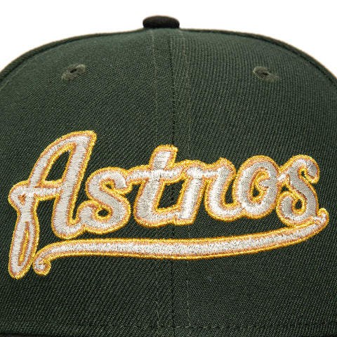 New Era 59Fifty Houston Astros 2004 All Star Game Patch Word Hat - Green, Black, Metallic Silver