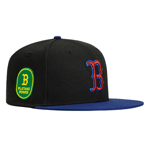 New Era 59Fifty Boston Red Sox Platano Power Patch Hat - Black, Royal, Red