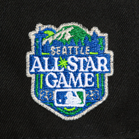 New Era 59Fifty Seattle Mariners 2023 All Star Game Patch Hat - Black, Metallic Black Pearl, Metallic Silver