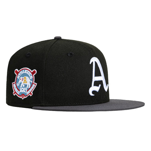 New Era 59Fifty Oakland Athletics 1913 World Series Patch Hat - Black, Graphite