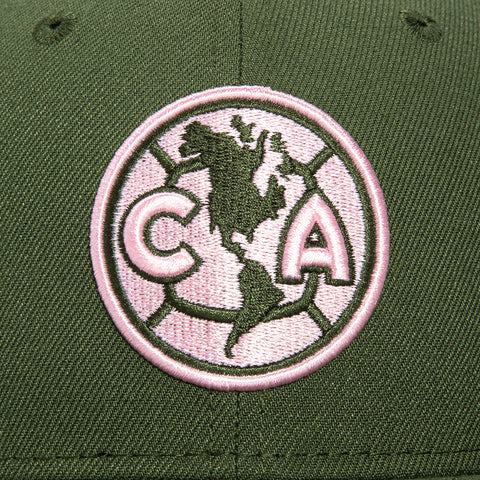 New Era 59Fifty Club America Logo Patch Hat - Olive