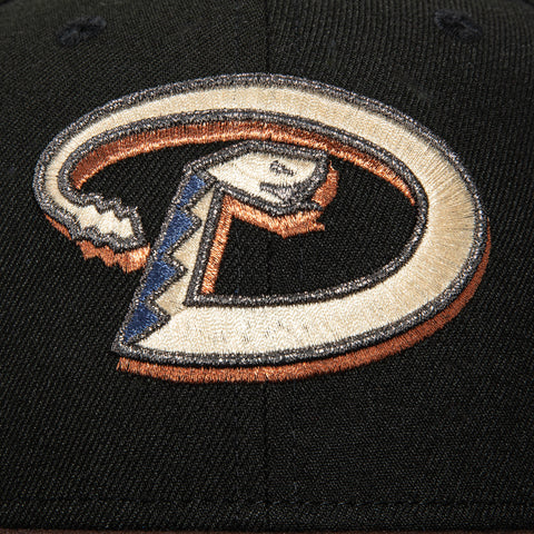 New Era 59Fifty Arizona Diamondbacks Inaugural Patch D Hat - Black, Brown, Tan, Metallic Copper