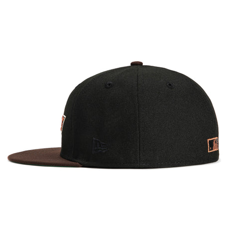 New Era 59Fifty Houston Astros 35th Anniversary Patch Word Hat - Black, Brown, Metallic Copper