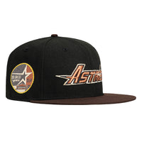 New Era 59Fifty Houston Astros 35th Anniversary Patch Word Hat - Black, Brown, Metallic Copper