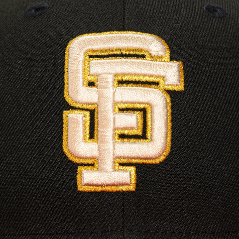 New Era 59Fifty San Francisco Giants 1989 World Series Patch Hat - Black, Red, Tan, Metallic Gold