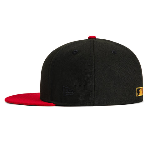 New Era 59Fifty San Francisco Giants 1989 World Series Patch Hat - Black, Red, Tan, Metallic Gold